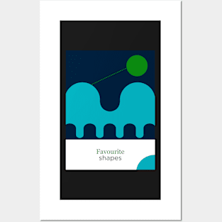 Further favourite shapes print Posters and Art